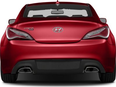 Rear view with sleek tail lights and dual exhaust outlets
