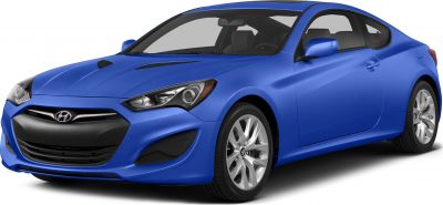 Front three-quarter view with sleek headlights and sporty vents