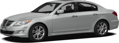 Silver luxury sedan with chrome grille and alloy wheels side view
