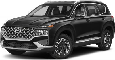 2021 Hyundai Santa Fe IV (TM, facelift 2020) 3/4 front-left view