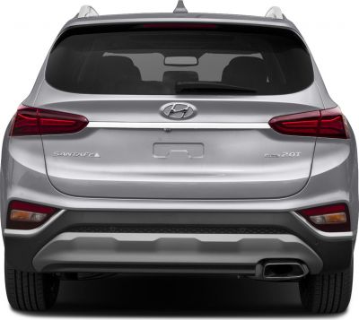 Sharp LED taillights and modern rear bumper with exhaust outlet