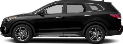Black SUV side profile with alloy wheels and sleek design