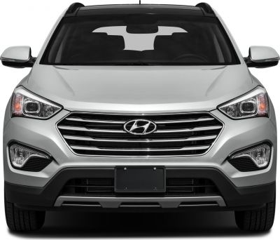 Front view with signature grille and headlight design