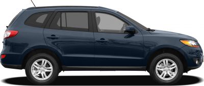 Side view of SUV with detailed window and alloy wheel design