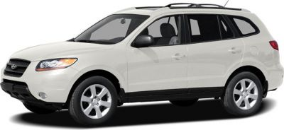 Side profile of mid-2000s SUV with alloy wheels and roof rails