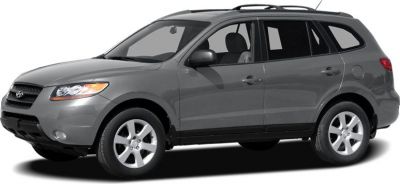 Side and front view of midsize SUV with roof rails and alloy wheels