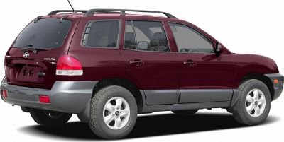 Rear side profile of SUV with roof rails and two-tone bumper
