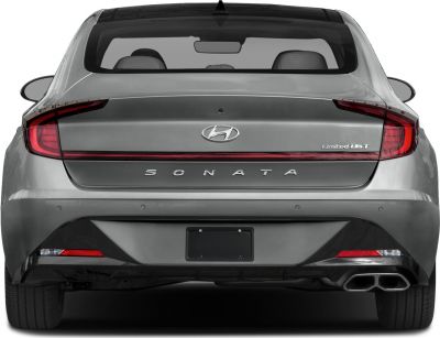 Rear view with LED tail lights and dual exhaust pipes
