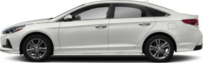 Side profile of sleek silver mid-size sedan with alloy wheels.