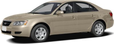Front side profile of beige mid-size sedan
