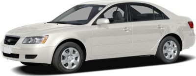 Front side view of a midsize sedan with sleek design and alloy wheels