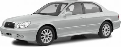 Silver sedan, front-side view, alloy wheels, four-door