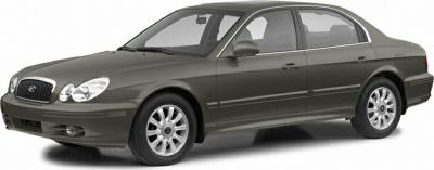 Side profile and front view of a mid-size sedan with alloy wheels