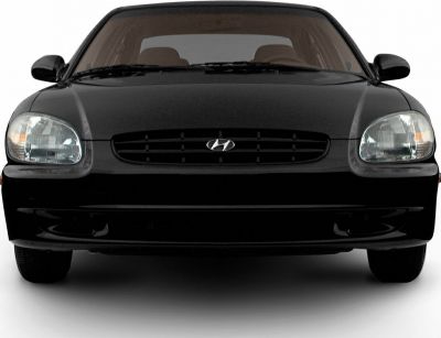 Front view with classic headlights and grille design