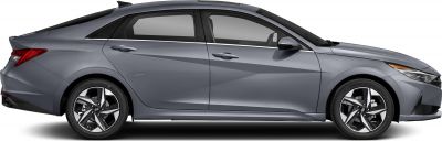 Side profile with distinctive body lines and alloy wheels