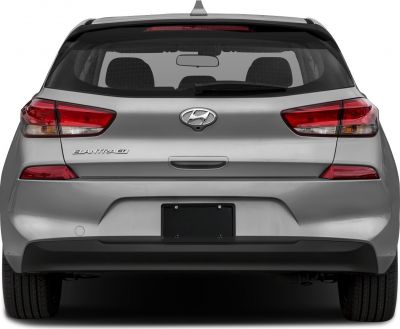 Rear view showing distinctive taillights and rear badge.
