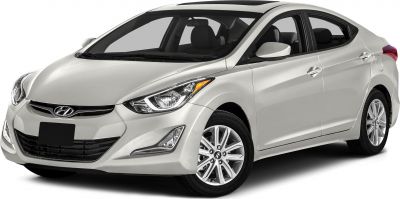 Front and side view of a white sedan with alloy wheels and sleek headlights