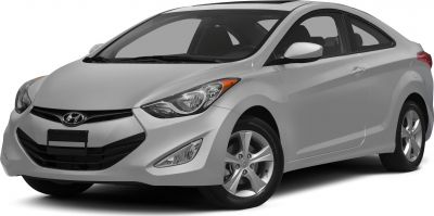 Silver coupe with sleek headlights and alloy wheels front-side view