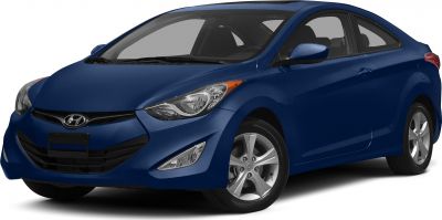 Blue compact car front and side view with alloy wheels and aerodynamic design