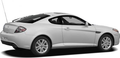 Sleek side profile of a sporty two-door coupe with aerodynamic design.