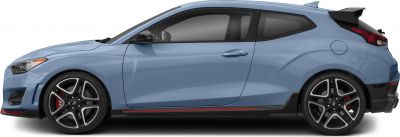 Sport hatchback with three-door design and sleek side profile