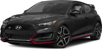 Sporty hatchback front-side showing grille and alloy wheels