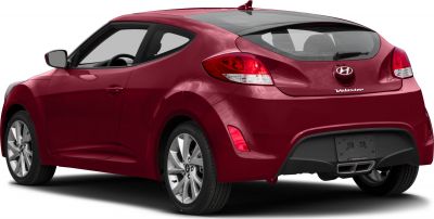 Rear and side view of a sporty compact hatchback with distinctive taillights
