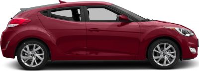 Side profile of a sporty compact hatchback with unique 3-door layout.