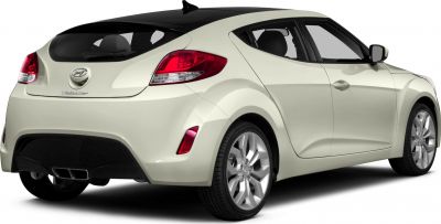 Rear side view of hatchback with distinct taillights and sporty bumper