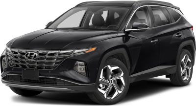 Sleek front grille and modern alloy wheels on black SUV
