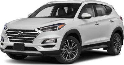 White SUV front-side with modern headlights and alloy wheels