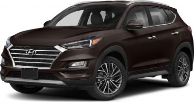 Front-side view of SUV with distinctive grille and alloy wheels