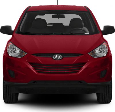 Front view with signature grille and headlight design