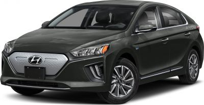 Front and side view showing headlights, grille, and alloy wheels.