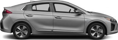 Side profile with aerodynamic design and alloy wheels