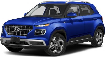 Front-side view of compact SUV featuring grille and headlight design.