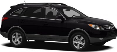 Mid-size SUV with black exterior and alloy wheels