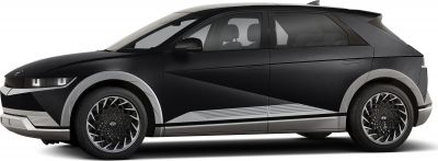 Side profile and alloy wheel design of a modern electric hatchback.