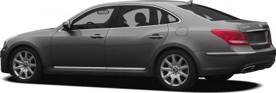 Luxury sedan side view with alloy wheels and sleek body lines