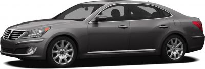 Luxury sedan side profile with alloy wheels and chrome trim
