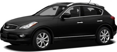 Black mid-size SUV side profile with alloy wheels and roof rails