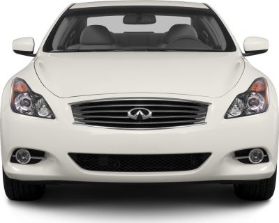 Front view showing grille, headlights, and fog lights on coupe.