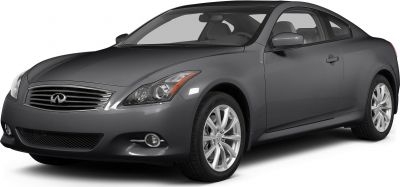 Front three-quarter view of a gray coupe with distinct headlights and grille