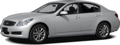 Silver mid-size sedan with alloy wheels, front side view