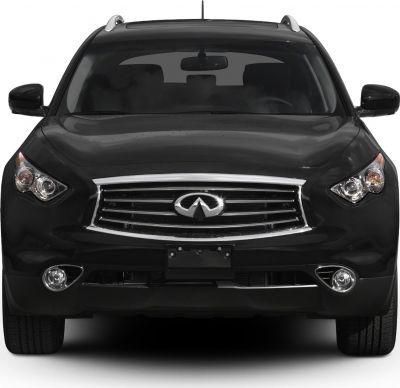 Front view with distinctive headlights and chrome-accented grille