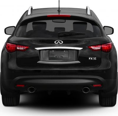 Rear view with dual exhausts and LED tail lights