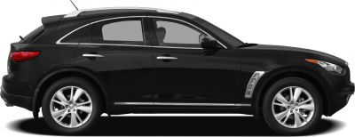 Side profile of sporty SUV with chrome trim and alloy wheels