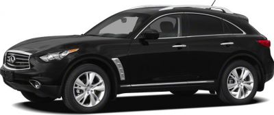 Side profile of a sleek black luxury SUV with smooth aerodynamic curves.