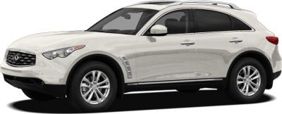 White SUV with side profile showing streamlined design and alloy wheels