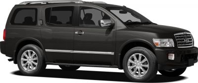 Full-size SUV with front side view, alloy wheels, and chrome grille